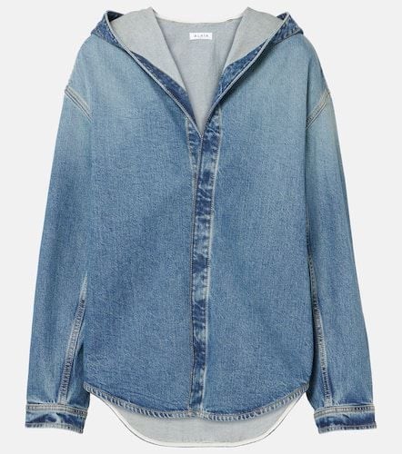 AlaÃ¯a Hooded denim shirt - Alaia - Modalova