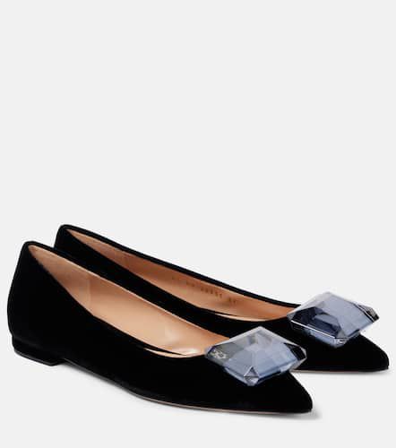 Jaipur velvet ballet flats - Gianvito Rossi - Modalova