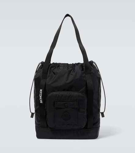 Makaio leather-trimmed tote bag - Moncler - Modalova