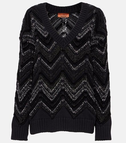 Zig Zag sequined oversized sweater - Missoni - Modalova