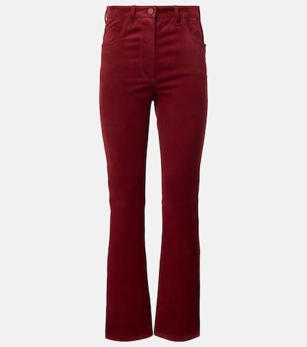 Pantaloni slim in suede a vita alta - Joseph - Modalova