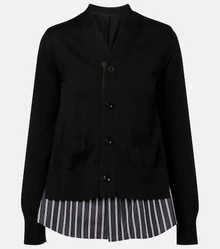 Sacai Layered cotton cardigan - Sacai - Modalova