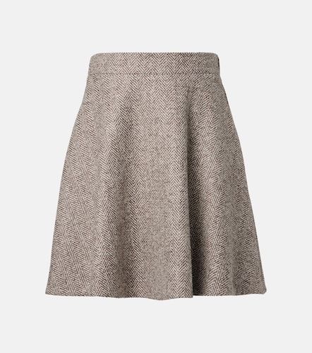 High-rise wool-blend miniskirt - Brunello Cucinelli - Modalova