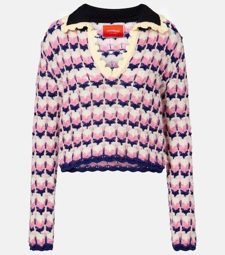 Picket wool-blend polo sweater - La DoubleJ - Modalova