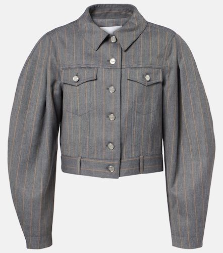 Ganni Pinstripe cropped jacket - Ganni - Modalova