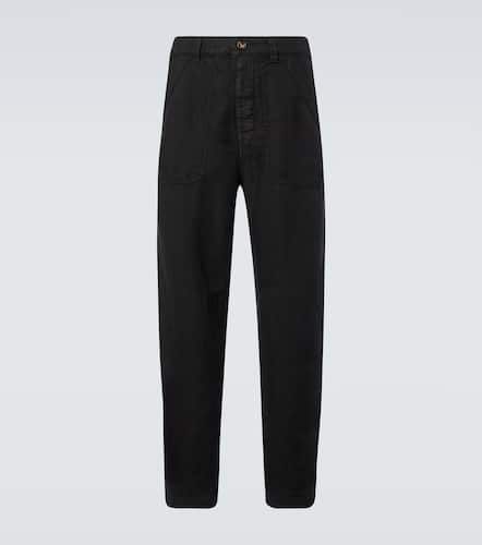 Linen gabardine tapered pants - Brunello Cucinelli - Modalova