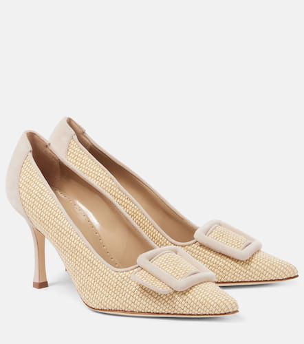 Maysale 90 raffia pumps - Manolo Blahnik - Modalova