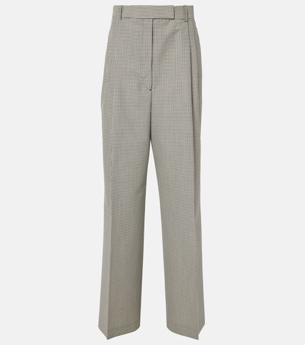 Gingham wool-blend wide-leg pants - Rohe - Modalova
