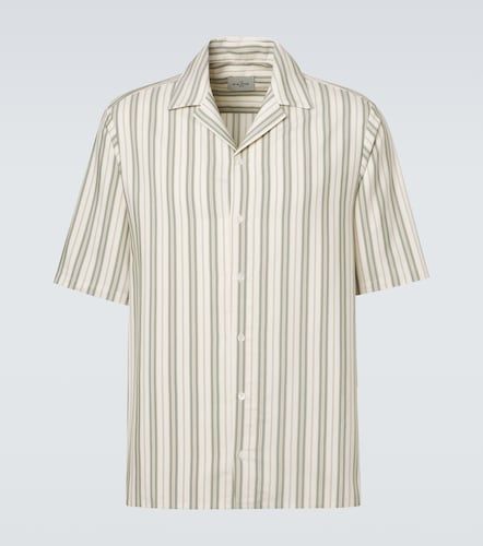 Camisa bowling de seda a rayas - Le Kasha - Modalova