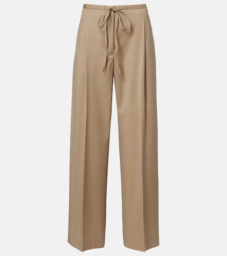 Pleated virgin wool wide-leg pants - Rohe - Modalova