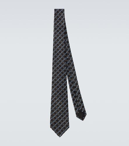 Corbata de jacquard de seda con Horsebit - Gucci - Modalova