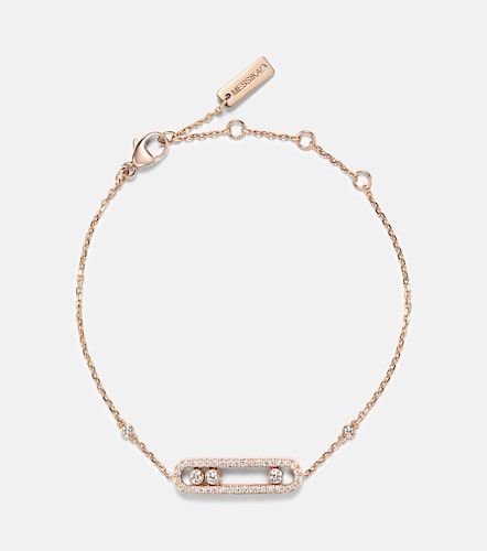 Pulsera Baby Move de oro rosa de 18 ct con diamantes - Messika - Modalova