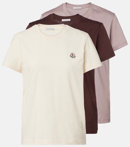 Set de 3 camisetas de jersey de algodón con logo - Moncler - Modalova
