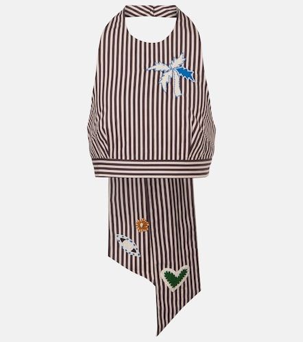 Alémais Crop top Sirocco de algodón a rayas bordado - Alemais - Modalova