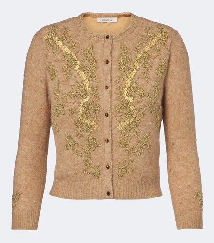 Cardigan in misto lana e alpaca con perline - Jacques Wei - Modalova