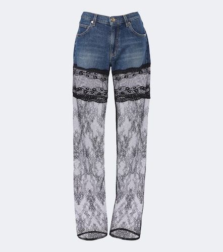 Blumarine Jeans anchos con encaje - Blumarine - Modalova