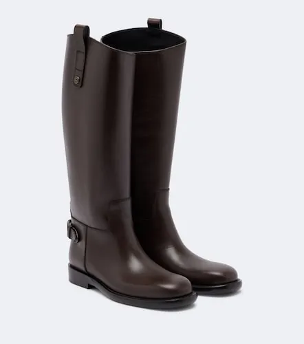 Cavalier leather knee-high boots - Burberry - Modalova