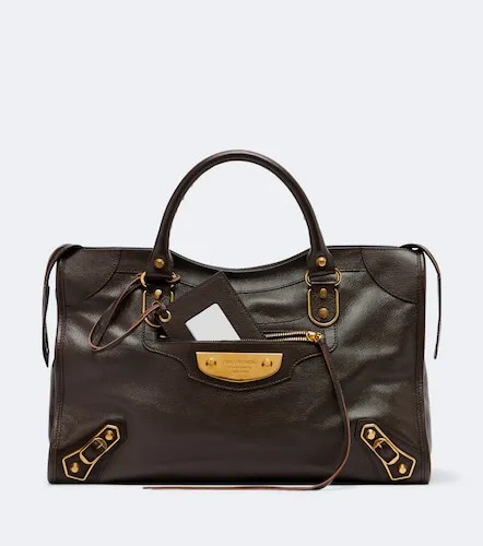 Le City Uptown Medium leather top-handle bag - Balenciaga - Modalova