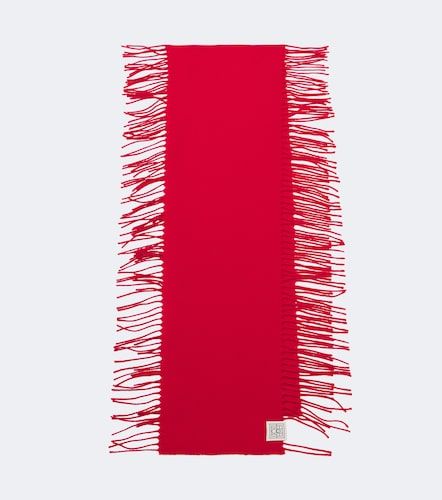 Sciarpa in lana e cashmere con frange - Toteme - Modalova