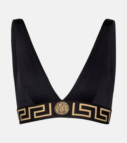 Versace Logo bikini top - Versace - Modalova