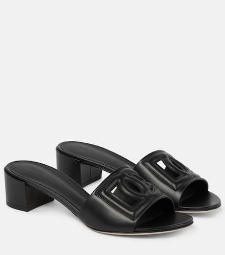 Dolce&Gabbana DG leather mules - Dolce&Gabbana - Modalova