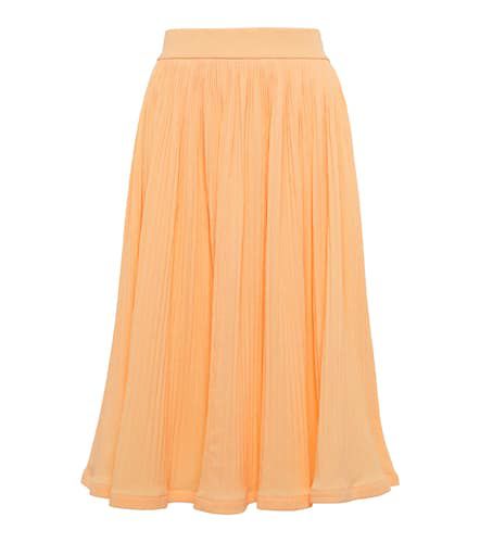 Pleated cotton-blend midi skirt - Jil Sander - Modalova