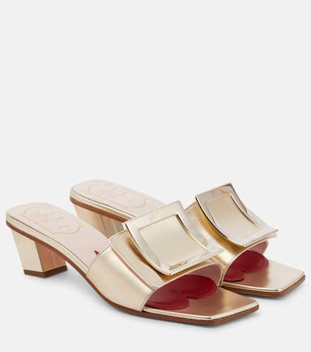 Love Metal Buckle metallic leather mules - Roger Vivier - Modalova