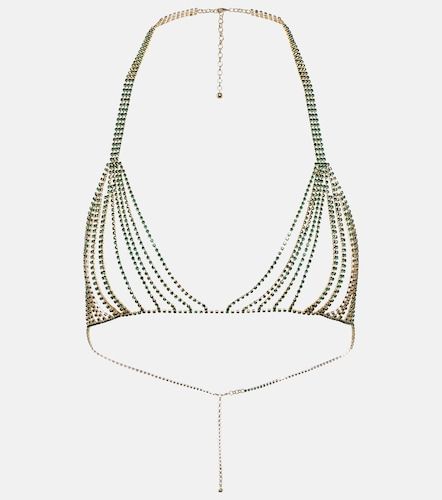 Oseree Gem embellished chain bra - Oseree - Modalova