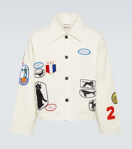 Cambridge patch-applique cotton canvas jacket - Bode - Modalova