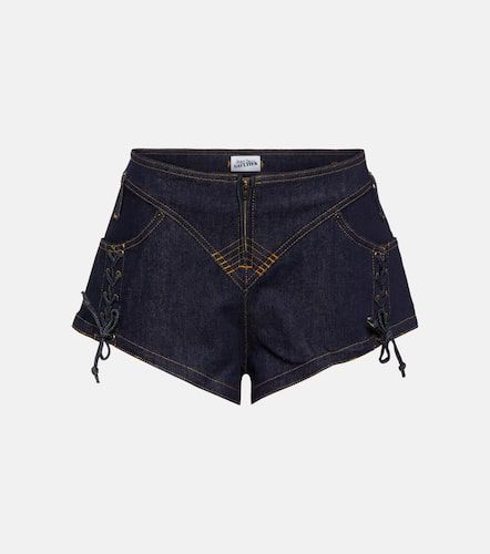 Lace-up denim shorts - Jean Paul Gaultier - Modalova