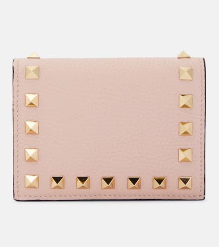 Rockstud bi-fold leather wallet - Valentino Garavani - Modalova