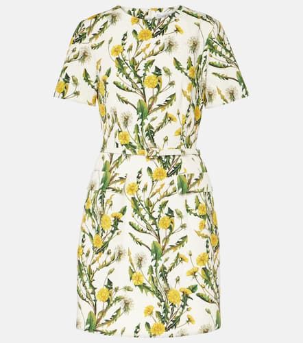 Floral cotton-blend cloquÃ© minidress - Oscar de la Renta - Modalova