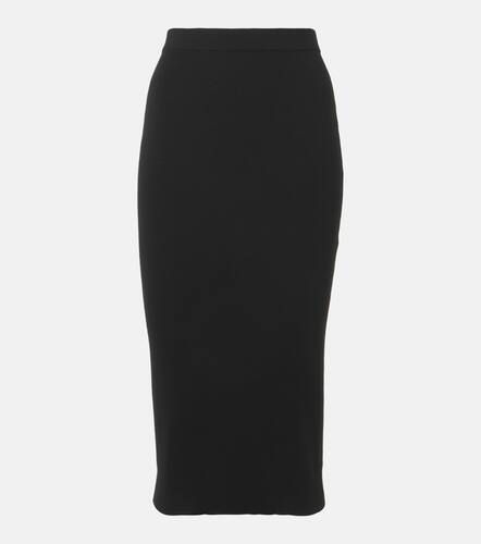 Ribbed-knit wool pencil skirt - Saint Laurent - Modalova