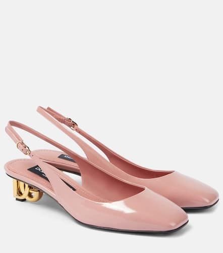 Jackie 40 patent leather slingback pumps - Dolce&Gabbana - Modalova