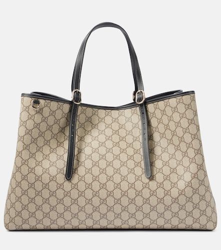 Tote GG Large aus Canvas mit Leder - Gucci - Modalova