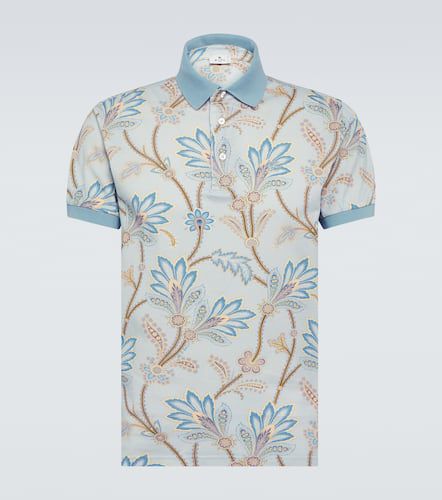 Printed cotton piquÃ© polo shirt - Etro - Modalova