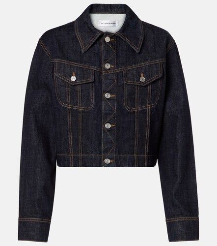 Chaqueta cropped de denim - Victoria Beckham - Modalova