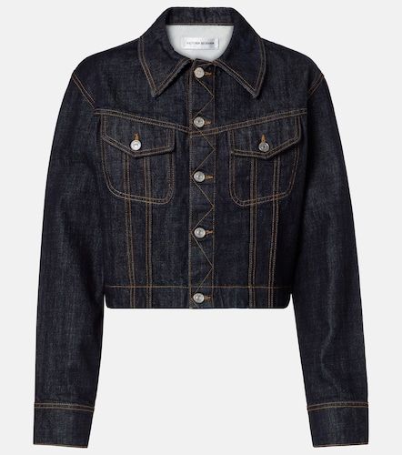 Cropped denim jacket - Victoria Beckham - Modalova