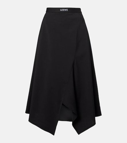Loewe High-rise wool midi skirt - Loewe - Modalova