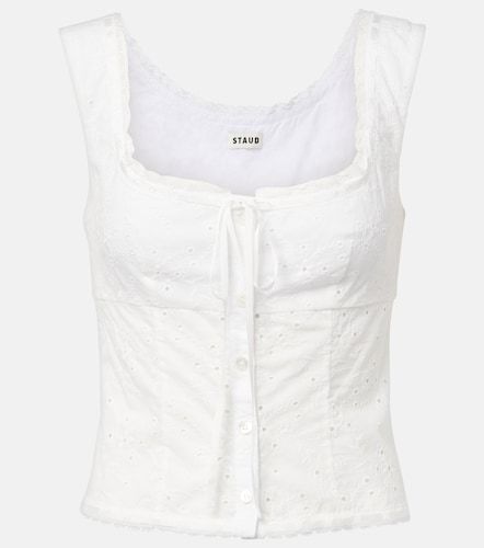Staud Top Lou in cotone sangallo - Staud - Modalova