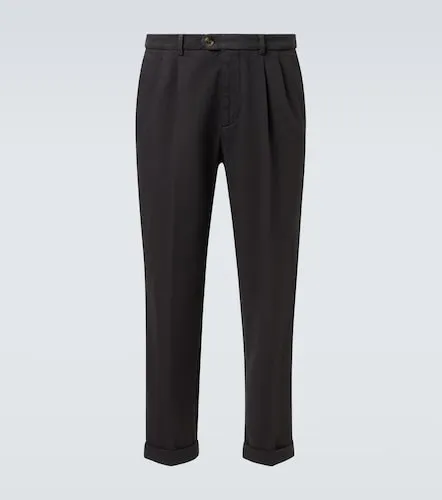 Pantalones rectos de algodón - Brunello Cucinelli - Modalova