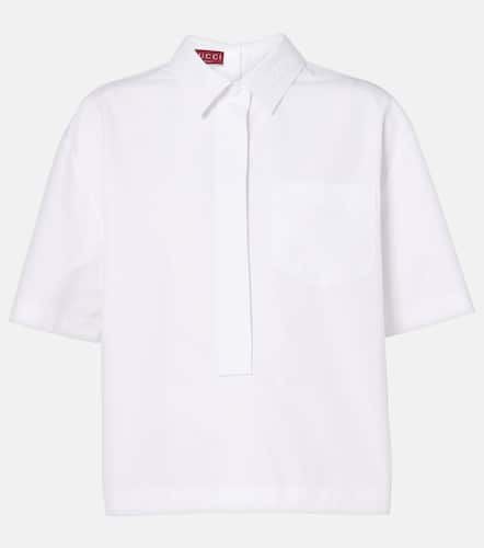 Gucci Embossed cotton poplin shirt - Gucci - Modalova