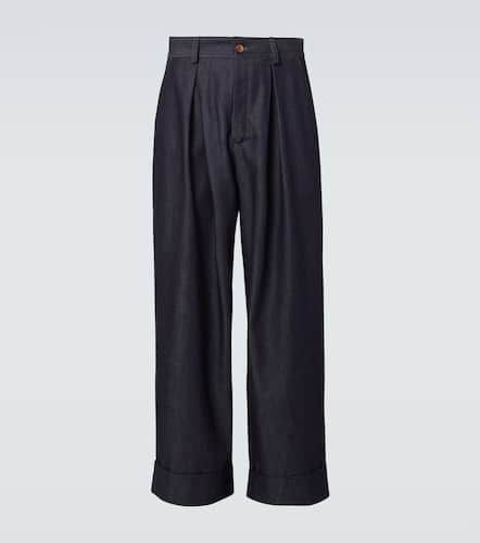 Pantaloni a gamba larga Roll Cuff - King & Tuckfield - Modalova