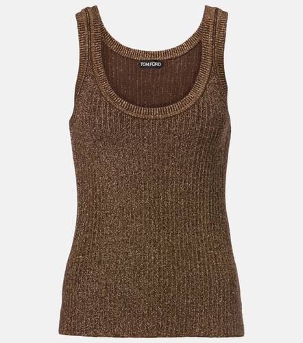 Ribbed-knit lamÃ© tank top - Tom Ford - Modalova