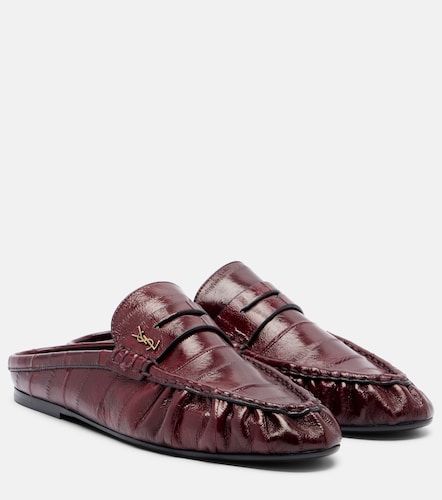 Le Loafer eel leather mules - Saint Laurent - Modalova