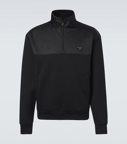 Prada Felpa in misto cotone con zip - Prada - Modalova