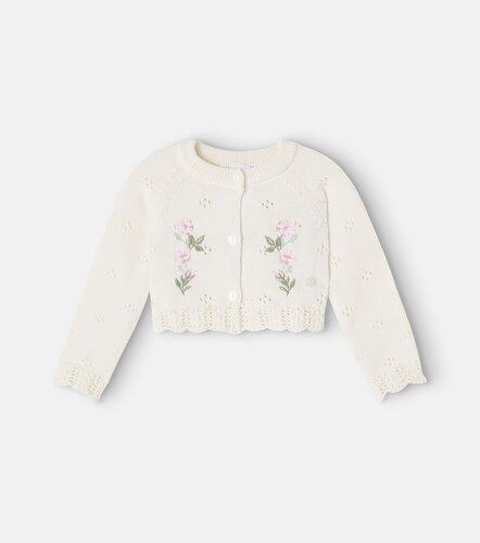Bebé - cárdigan de algodón bordado floral - Patachou - Modalova