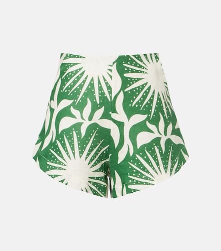 Bahamas printed linen shorts - Cala de la Cruz - Modalova