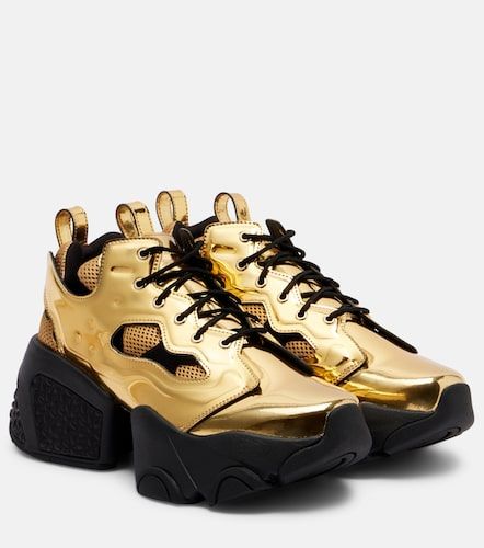 X Reebok metallic-effect platform sneakers - Noir Kei Ninomiya - Modalova