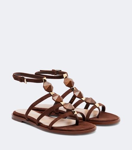 Studded suede thong sandals - Gianvito Rossi - Modalova